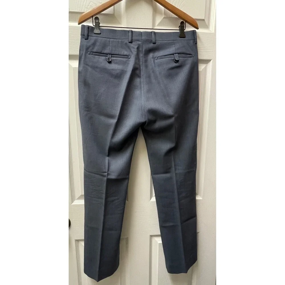 Banana‎ Republic Men's 32x32(30.5) Wool Birdseye Tailored Slim Fit Dress Pants
